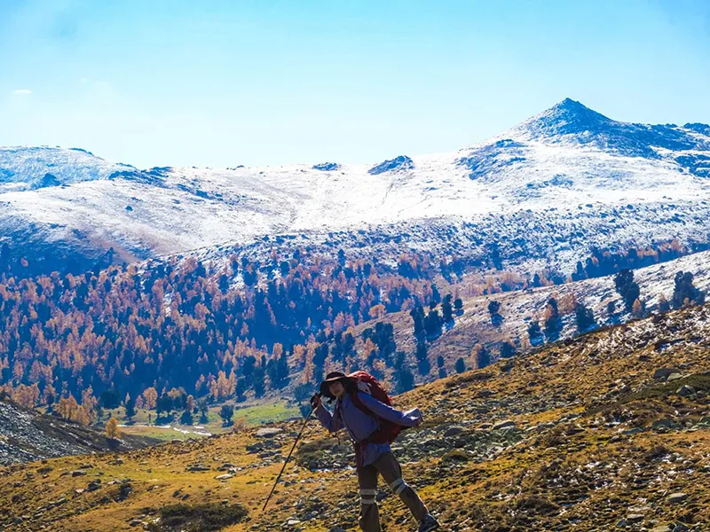 Altay Hemu Black Lake trekking travel photo