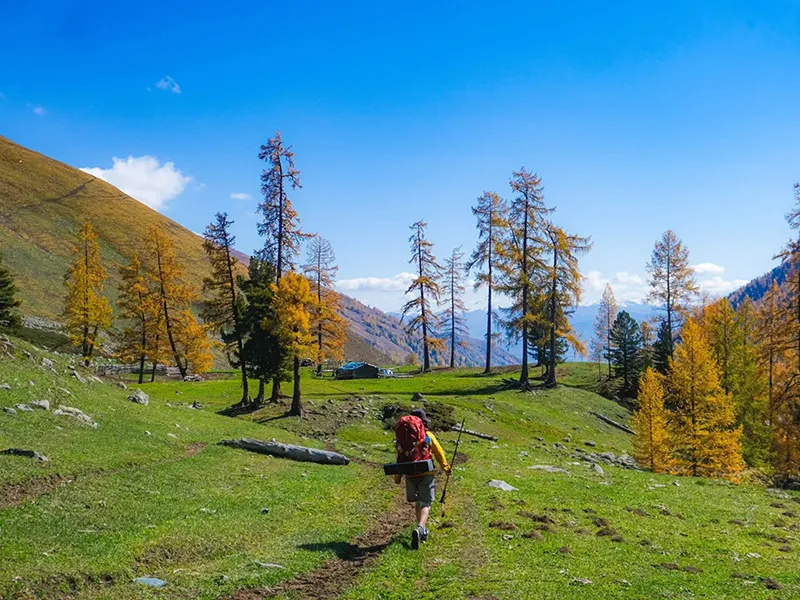 Altay Hemu Black Lake trekking travel photo