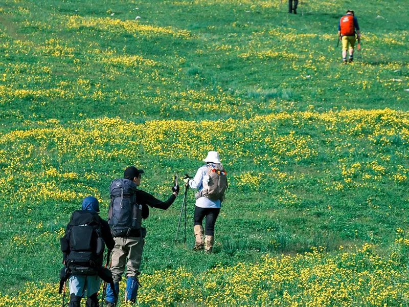 Southern Tianshan trekking trail scenery in Xinjiang
