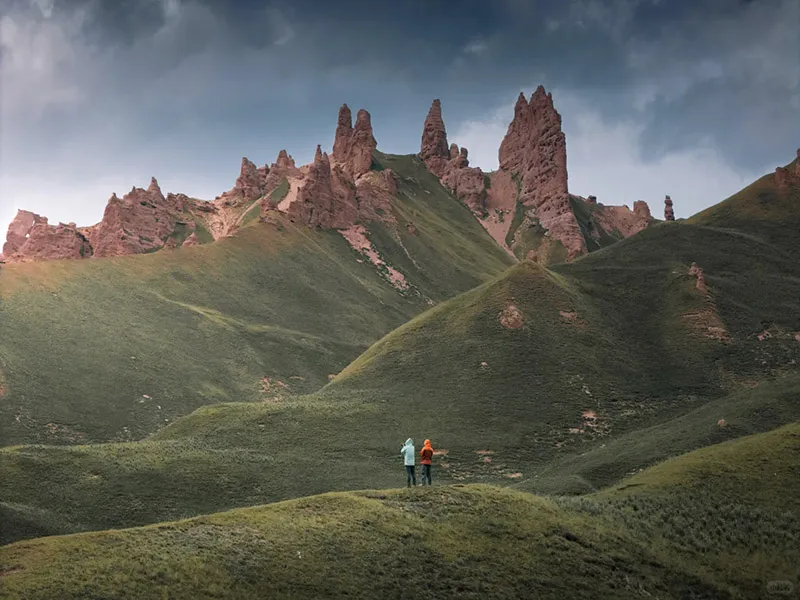 Xinjiang alpine mountain landscape