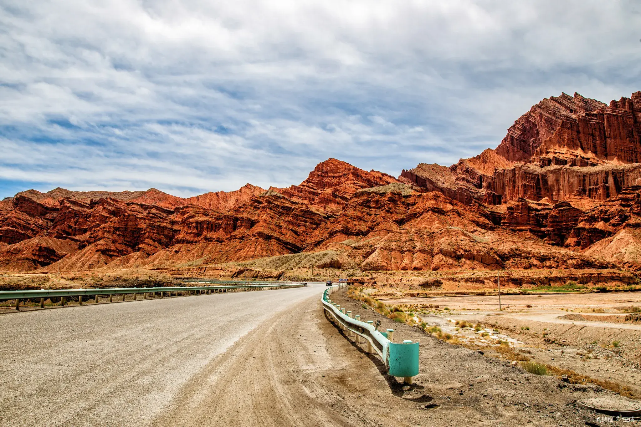 Duku Highway Arid Rugged Mountains in Summer, Xinjiang