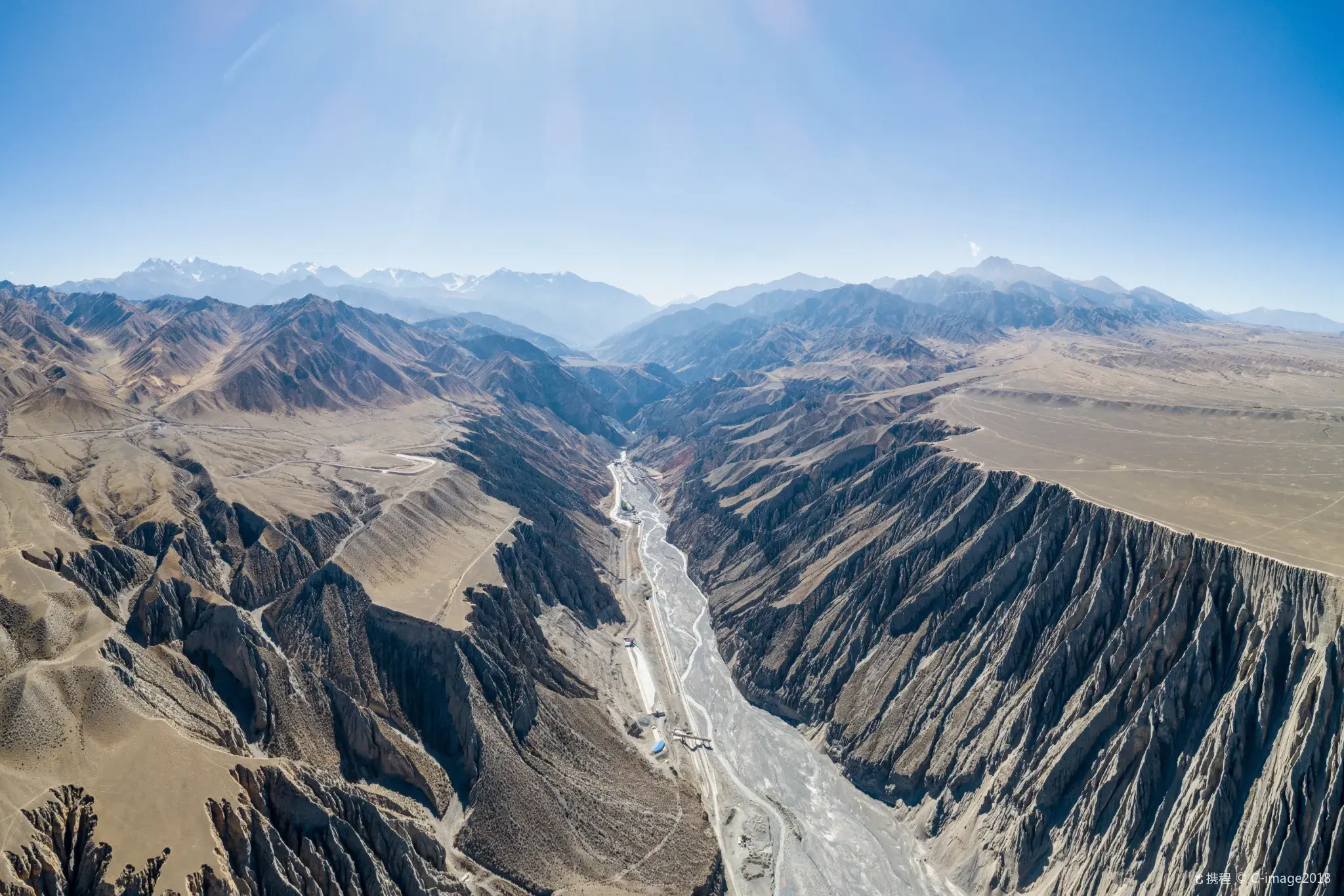 Dushanzi Canyon Eroded Dry River, Xinjiang