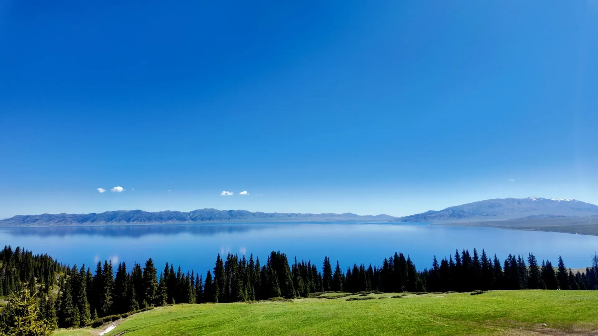 Sayram Lake Green Meadow Hike in Summer, Xinjiang