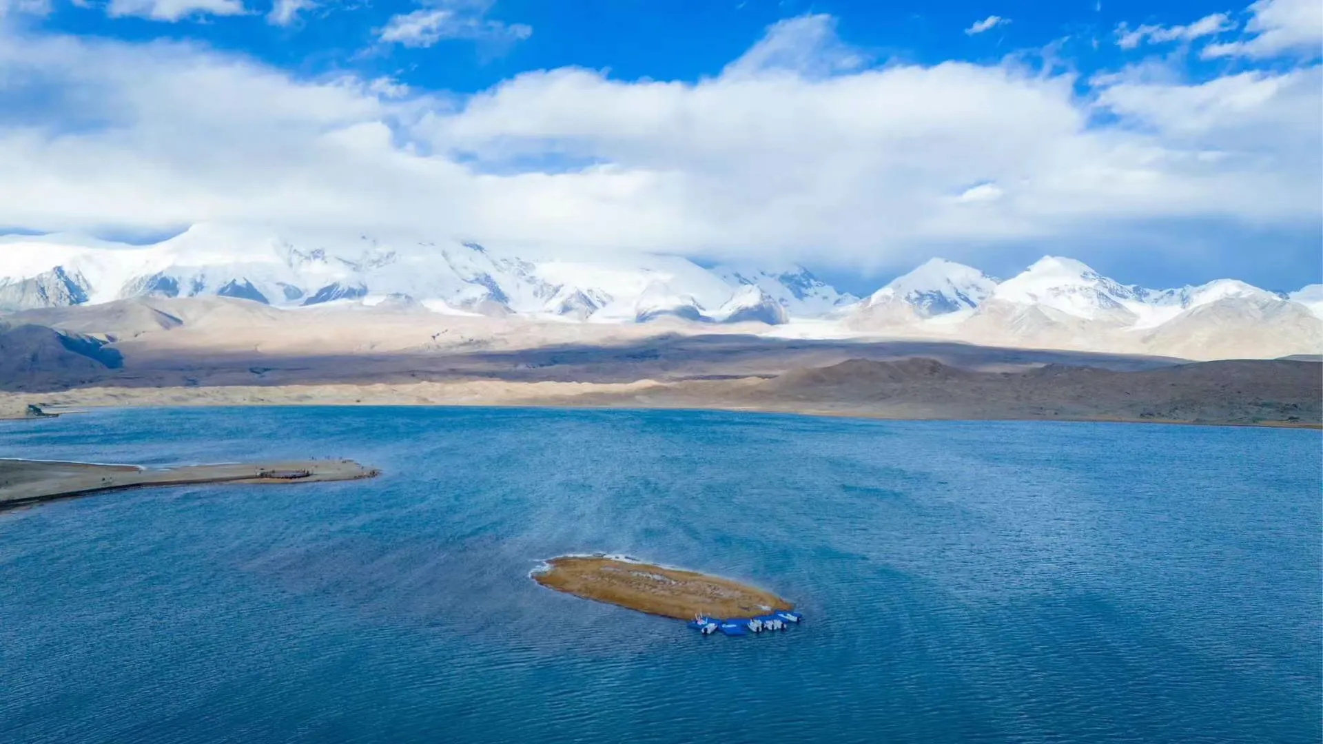 Karakul Lake Karakuli Blue Water Glacier, Xinjiang