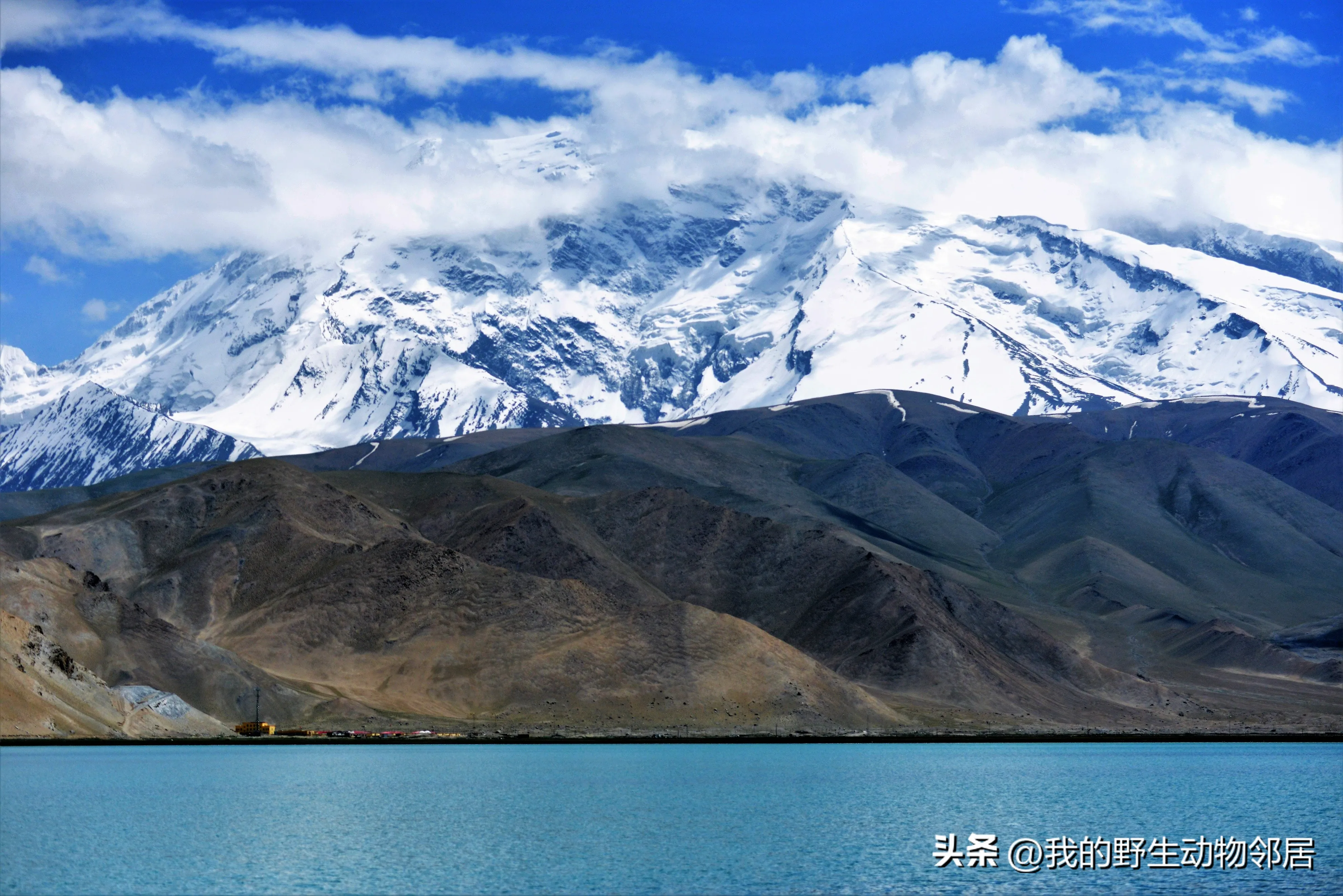 Karakul Lake Karakuli Snow Capped Blue, Xinjiang